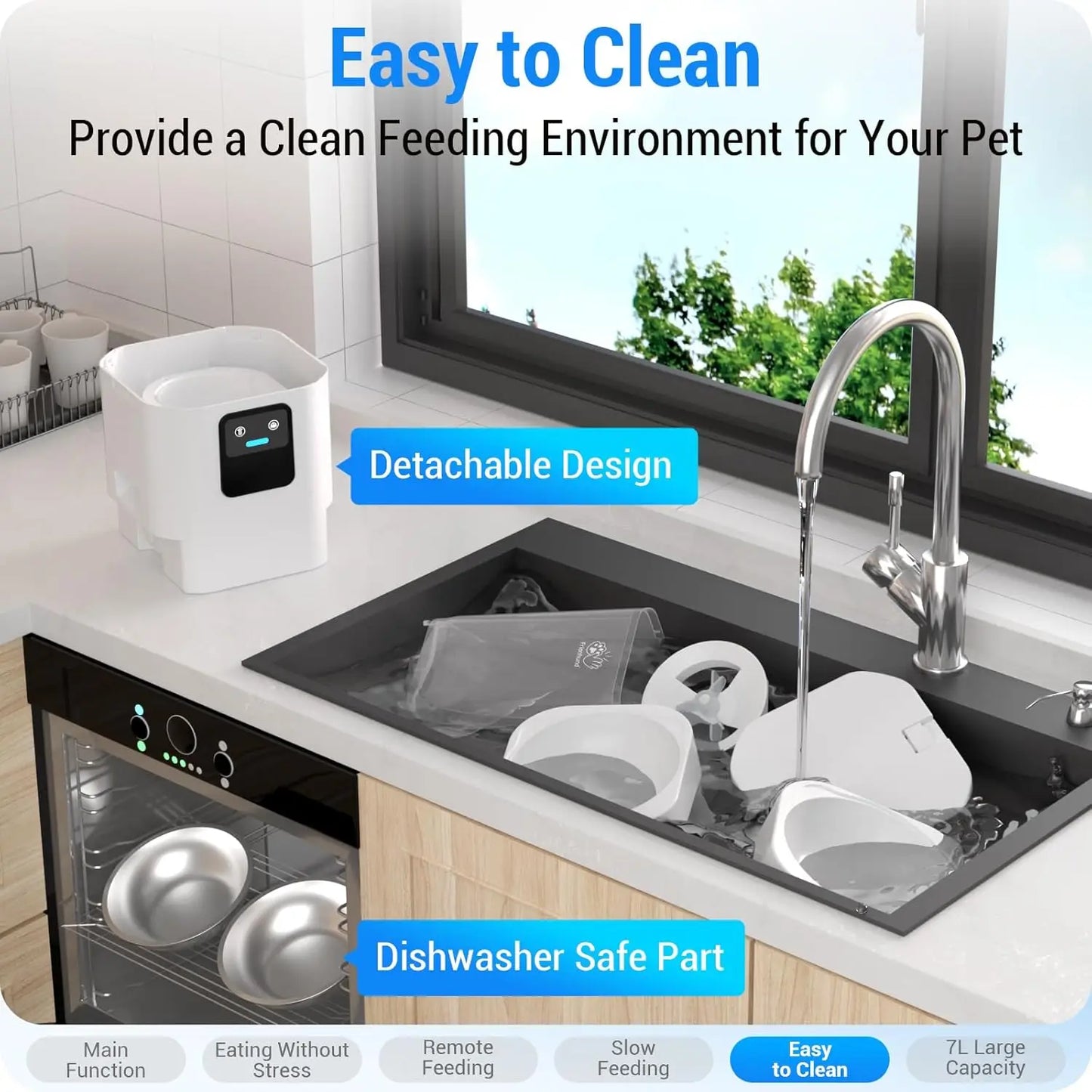 Smart Dual Feeder With WiFi App Control And Slow Feed