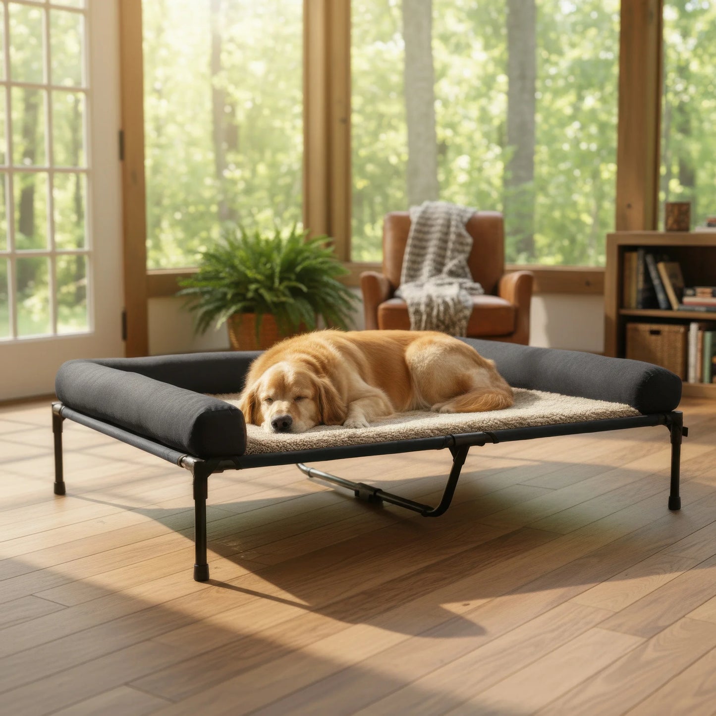 Wisfor Cooling Elevated Dog Bed With Breathable Mesh Indoor Outdoor