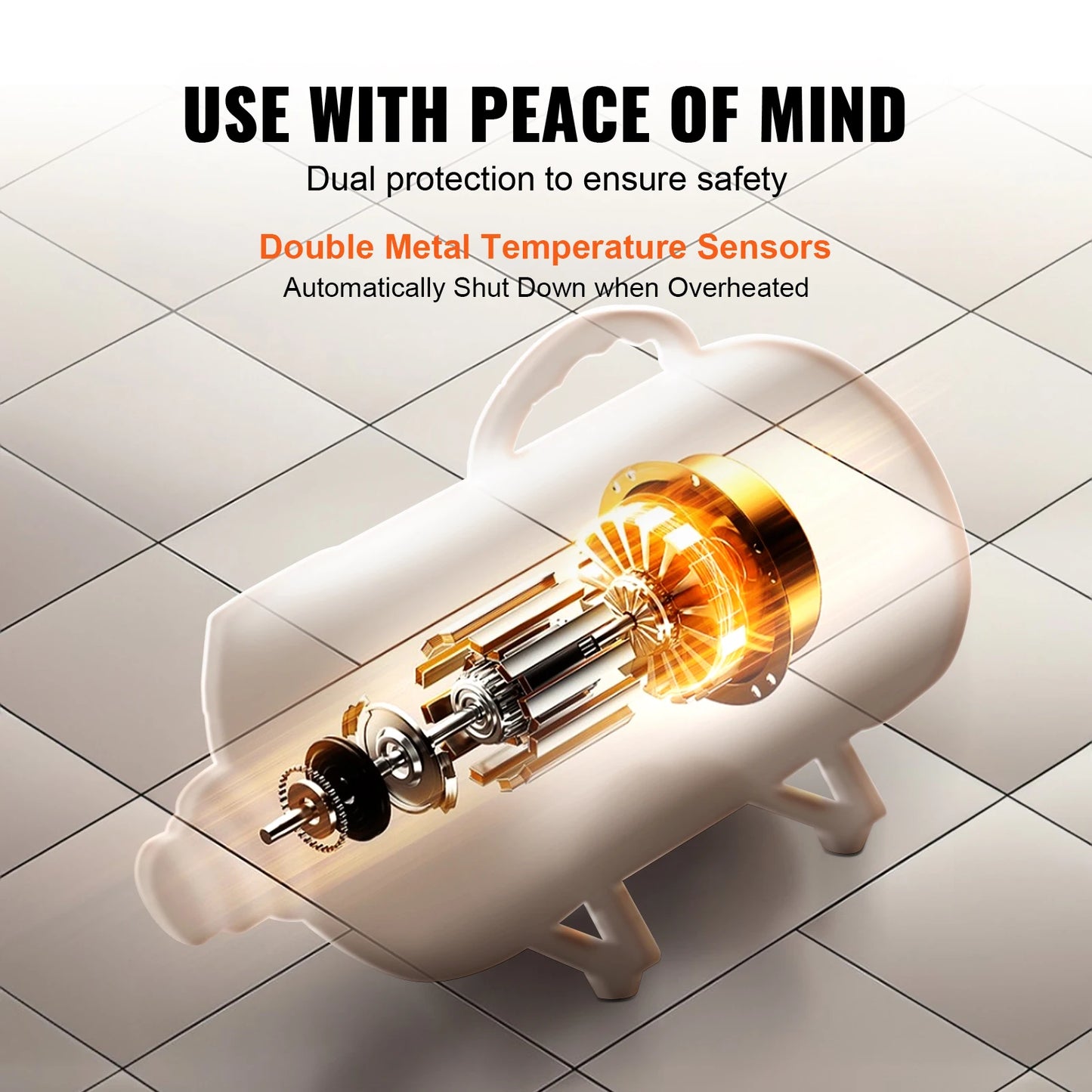 SucceBuy 2000W Dog Blow Dryer With Temperature Control