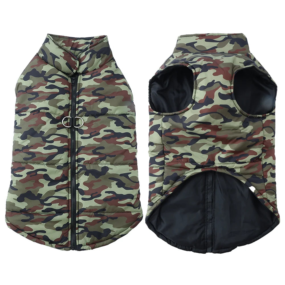 Winter Waterproof Camouflage Dog Coat For Dogs And Cats