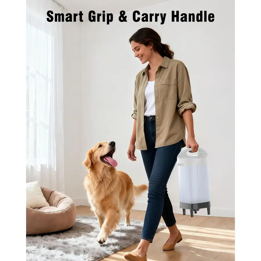 Automatic Dog Water Bowl Dispenser Stainless Steel Gravity Feeder