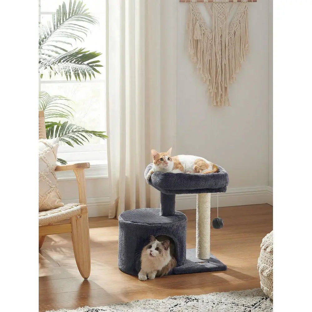 XMSJ Cat Tree Tower With Sisal Covered Scratching Post
