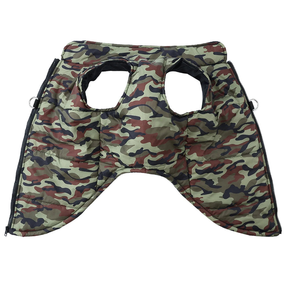 Winter Dog Clothes Coat Waterproof Puppy Cat Jacket For Large Dogs Camouflage Print Warm Windproof Pet Labrodor Apparel Costume