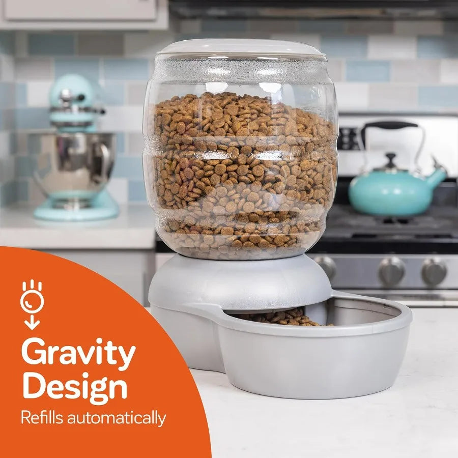 Automatic Pet Feeder for Cats and Dogs with Smart Scheduling and Large 10 LB Capacity Ideal for Home Use and Travel Designed fo