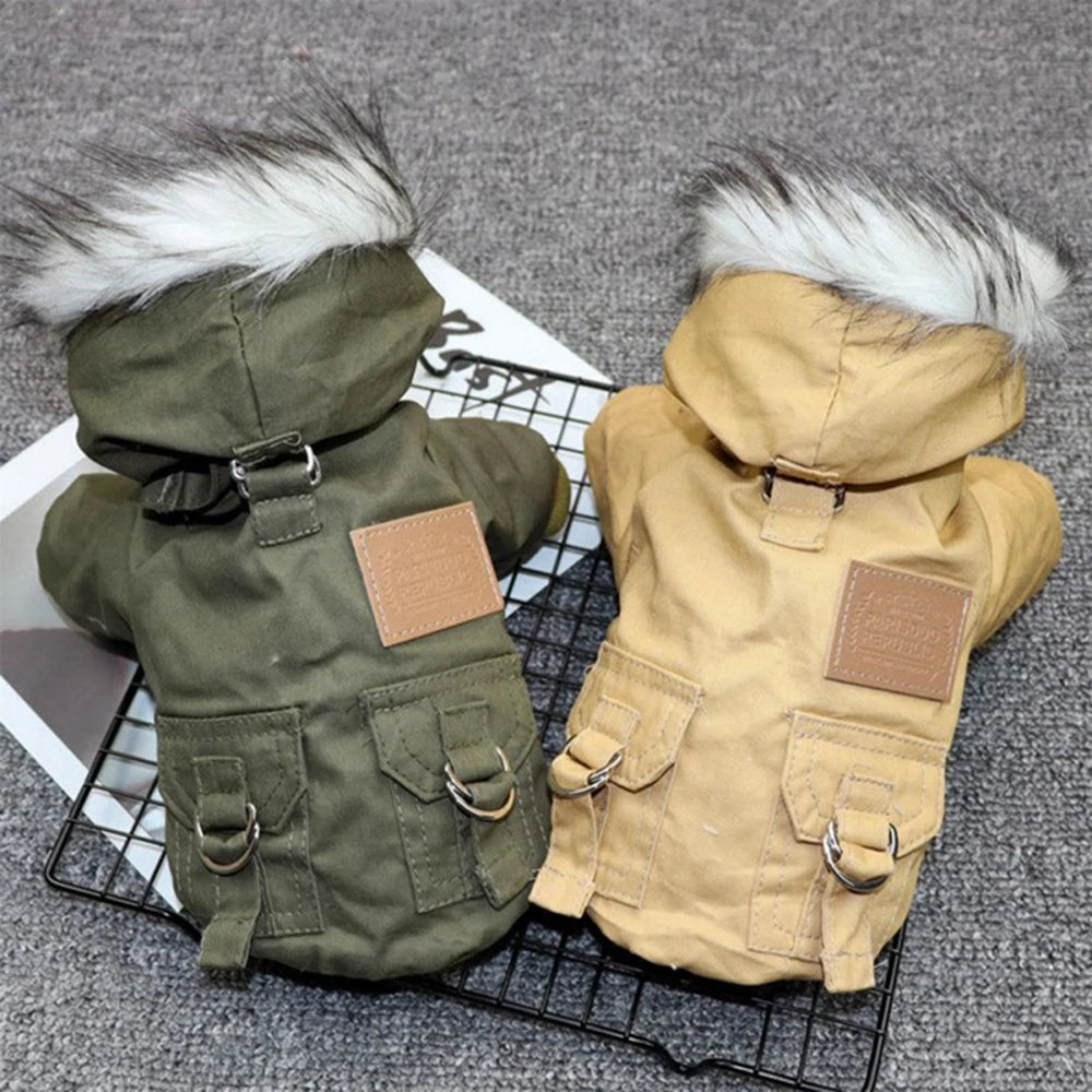Winter Dog Coat Hoodie Jacket For Dogs Warm And Durable