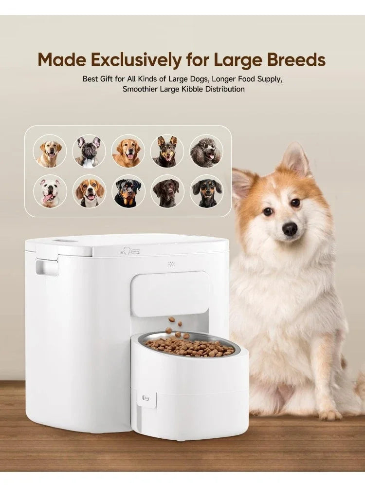 Automatic Dog Feeder Large Breed 2 In 1 Airtight Freshness