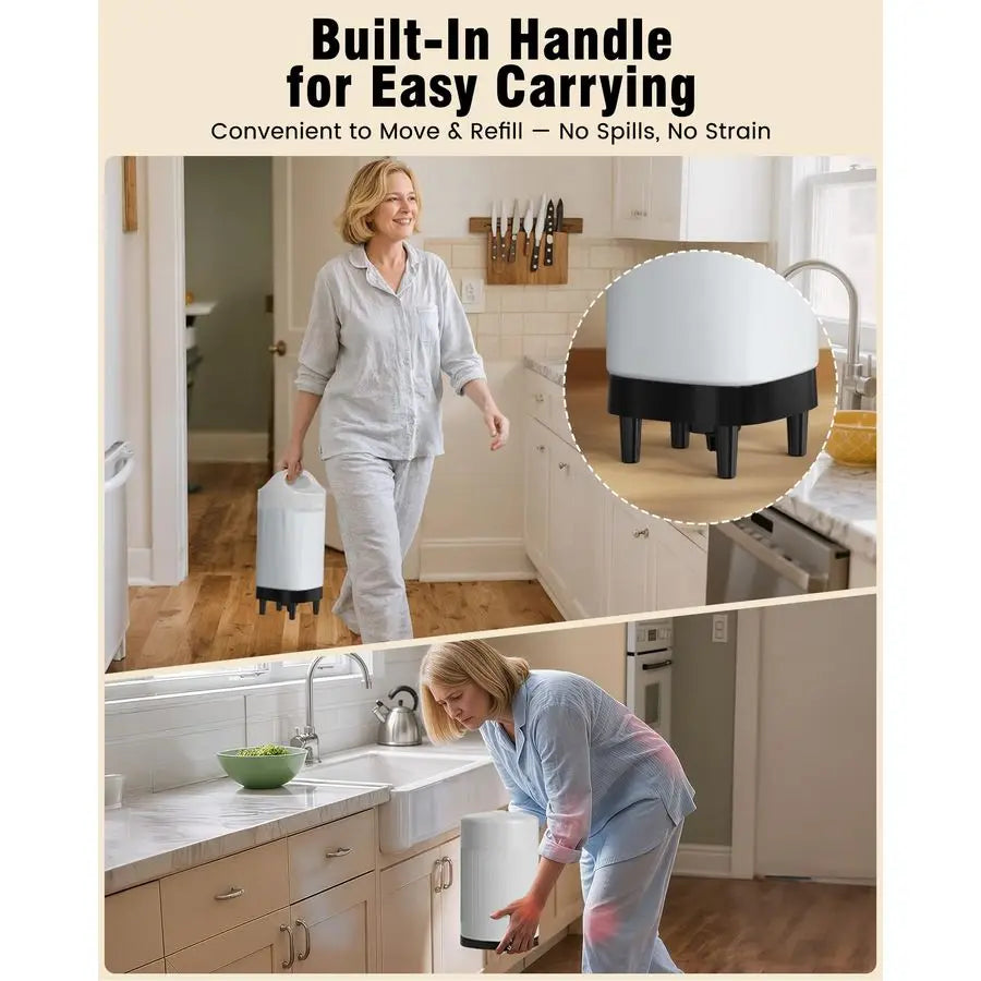 Automatic Dog Water Bowl Dispenser Stainless Steel Gravity Feeder