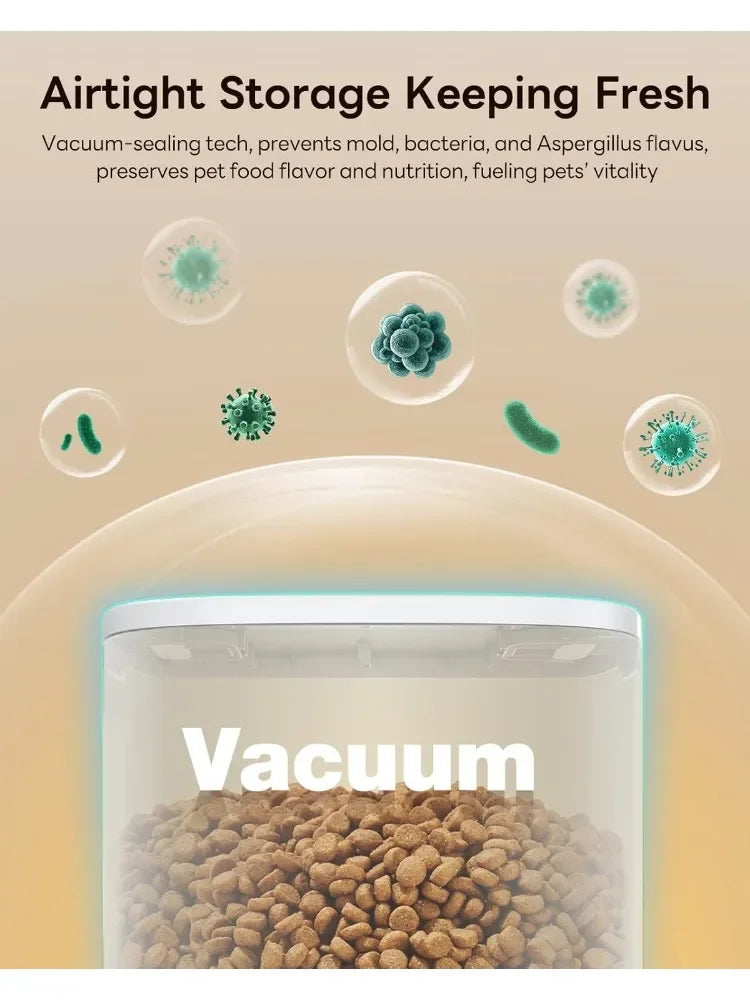 Automatic Dog Feeder Large Breed 2 In 1 Airtight Freshness