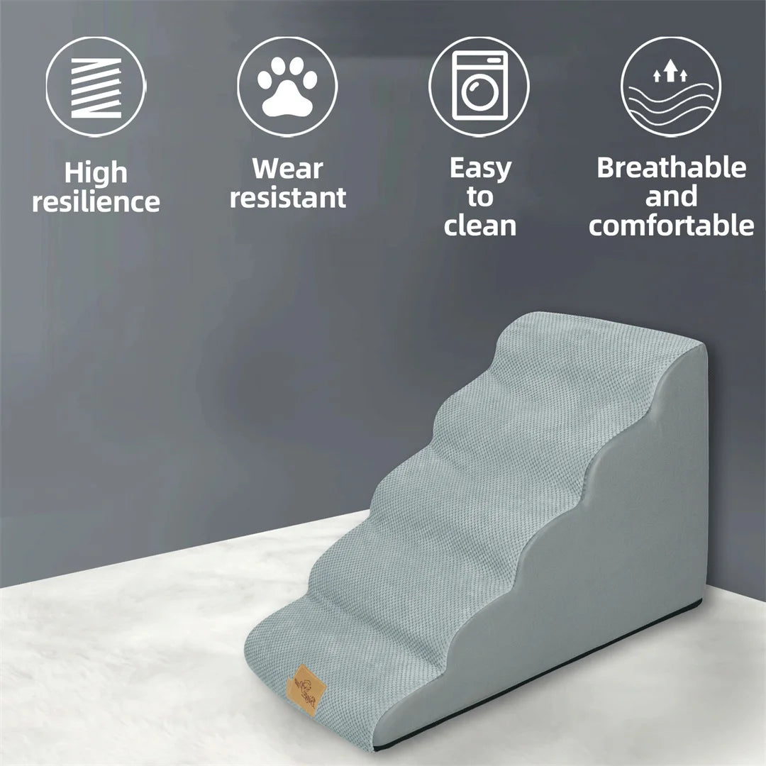 NONEDog Stairs for High Beds with Washable Cover for Pets