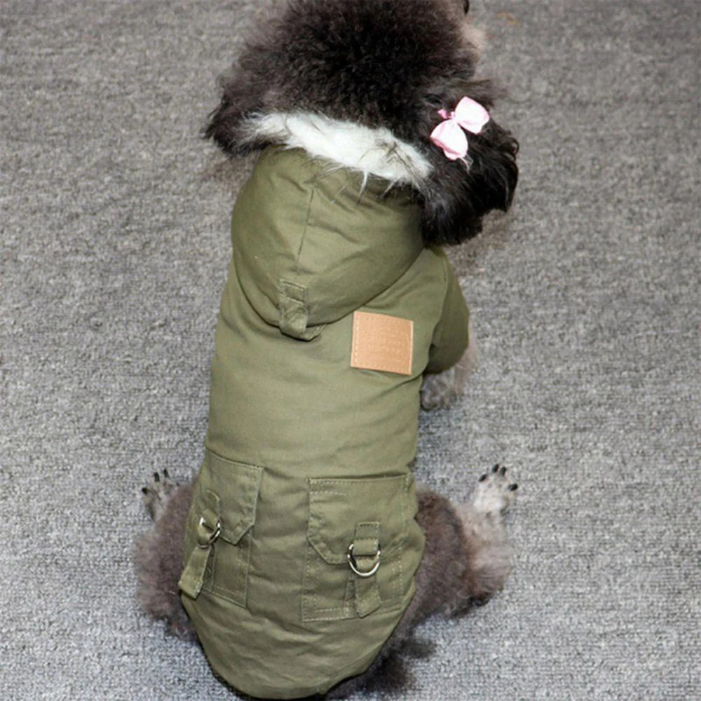 Winter Dog Coat Hoodie Jacket For Dogs Warm And Durable