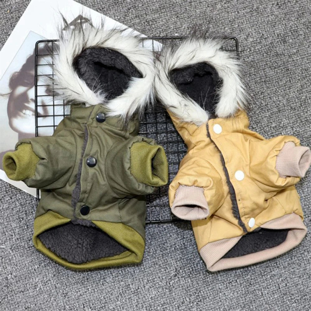 Winter Dog Coat Hoodie Jacket For Dogs Warm And Durable