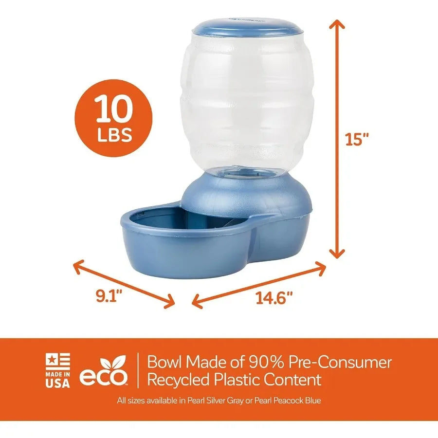 Automatic Pet Feeder for Cats and Dogs with Smart Scheduling and Large 10 LB Capacity Ideal for Home Use and Travel Designed fo