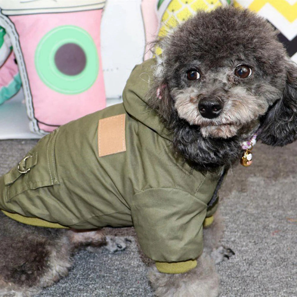 Winter Dog Coat Hoodie Jacket For Dogs Warm And Durable
