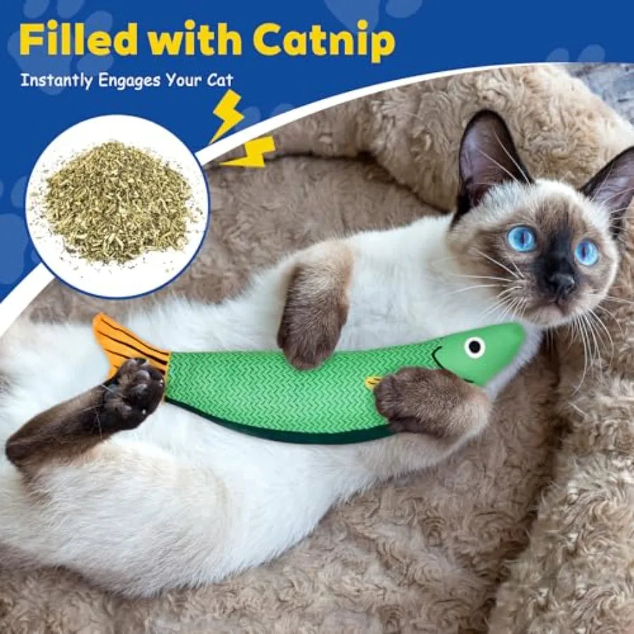 Catnip Cat Toys With Rattle Interactive Chew Toys Indoor Cats