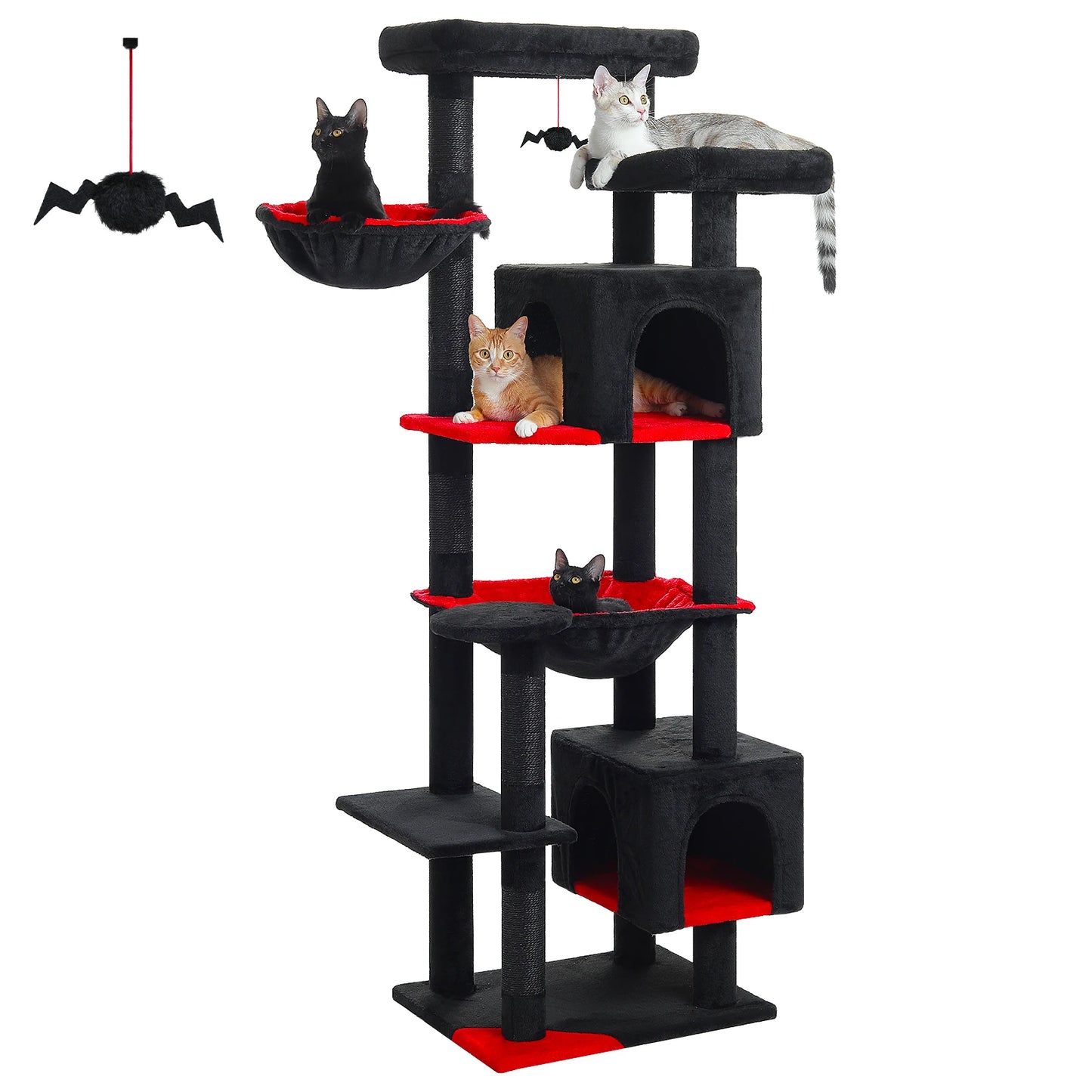 PEQULTICN Cat Tree Indoor Cats With Scratching Posts Hammock