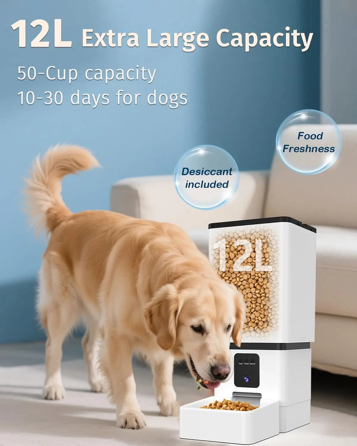 Smart Automatic Dog Feeder With Camera And Night Vision