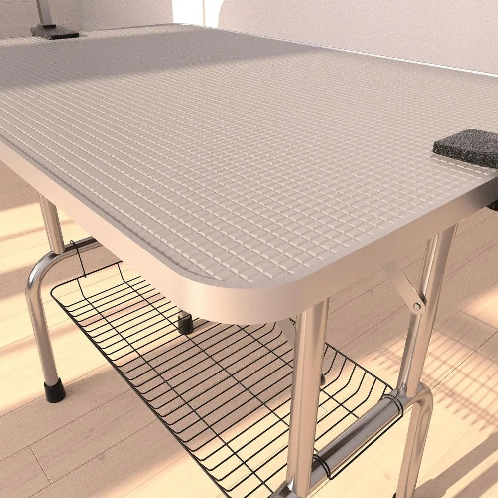 Dog Grooming Table Foldable With Adjustable Arm Noose