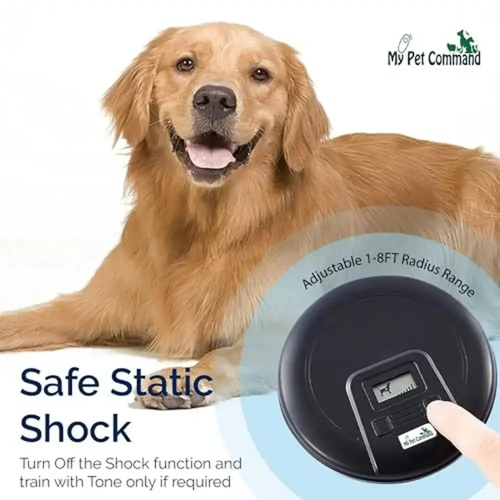 Indoor Dog Containment System with Wireless Collar Adjustable Range Tone Correction Hidden Fence Portable Rechargeable Pet