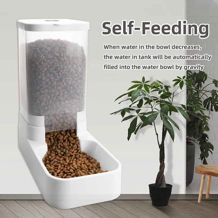 Gravity Pet Feeder And Water Dispenser Set For Pets