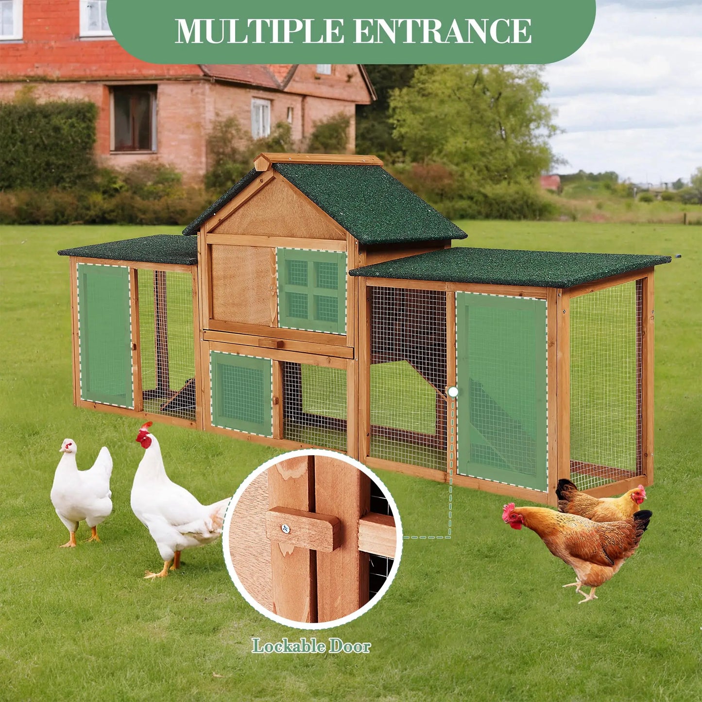 DishyKooker 2-Story Bunny Hutch With Double Runs And Ramp