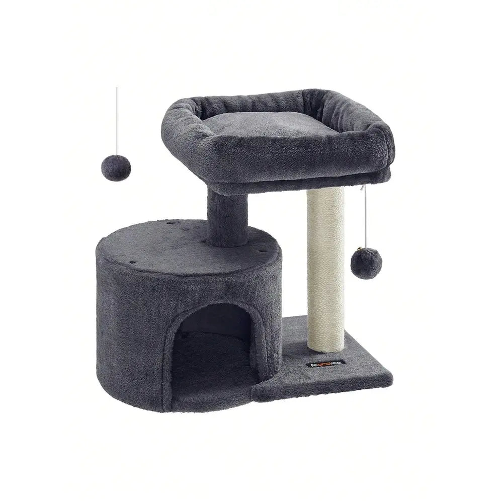 XMSJ Cat Tree Tower With Sisal Covered Scratching Post