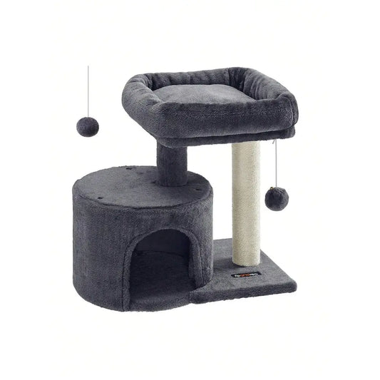 XMSJ Cat Tree Tower With Sisal Covered Scratching Post