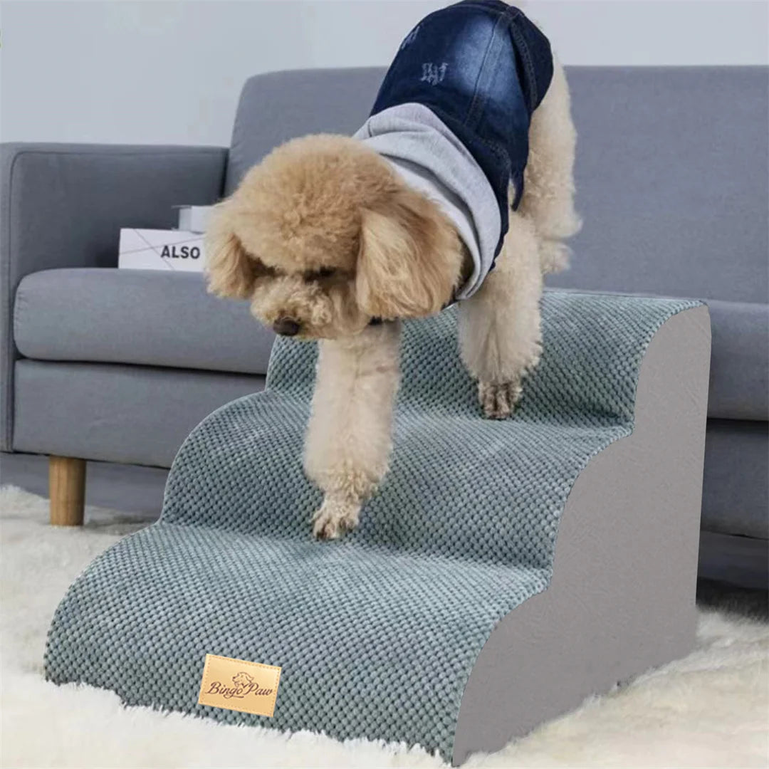 NONEDog Stairs for High Beds with Washable Cover for Pets