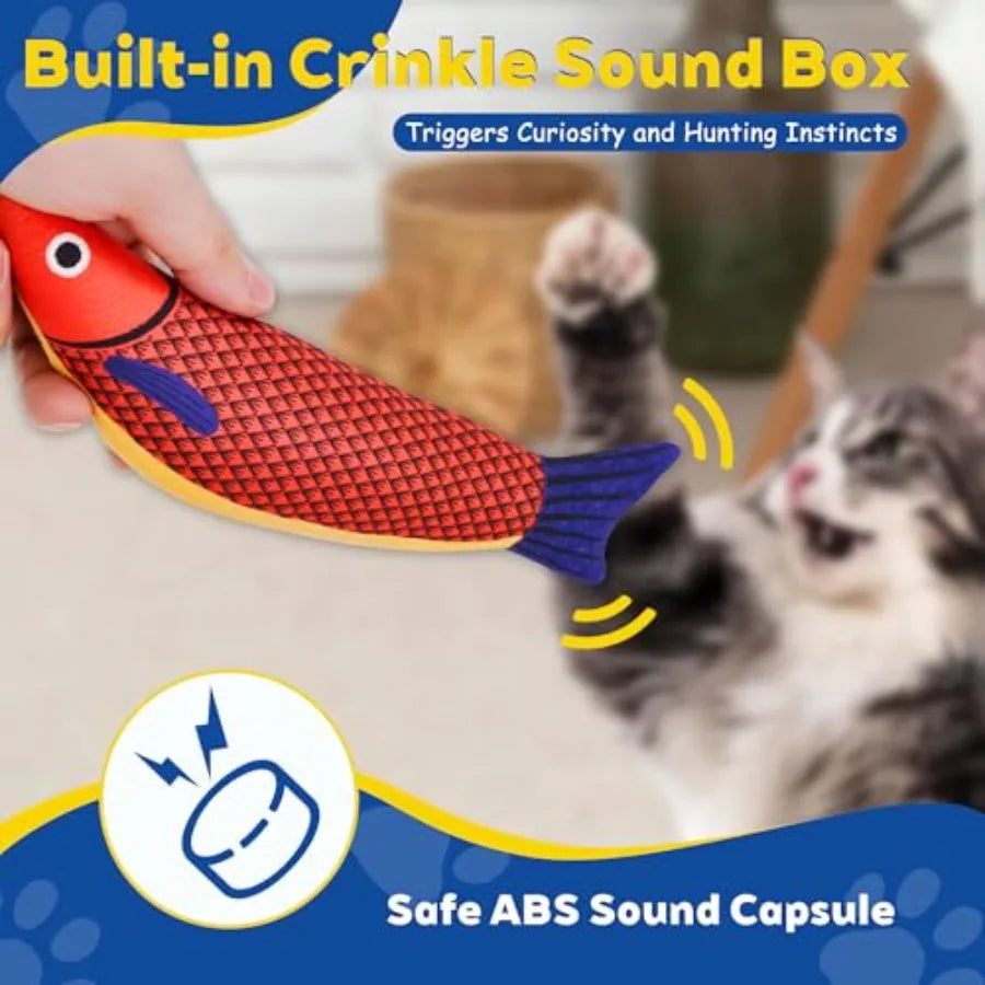 Catnip Cat Toys With Rattle Interactive Chew Toys Indoor Cats