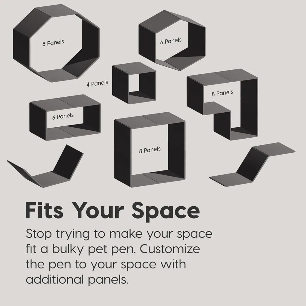 8-Panel Dog Playpen With Door