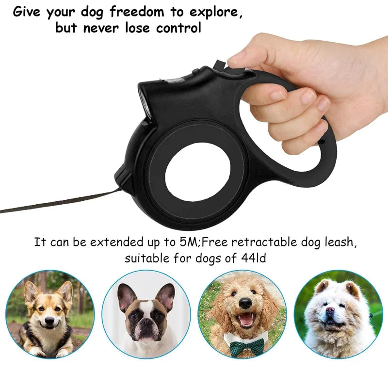 NONECN Automatic Retractable Dog Leash With LED Light