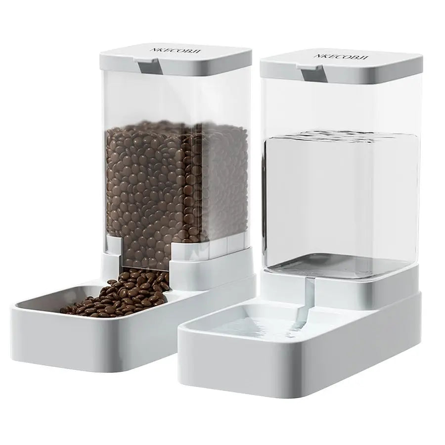 Gravity Pet Feeder And Water Dispenser Set For Pets