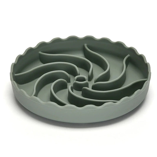 Dog Slow Feeder Food Grade Silicone Bowl With Suction Mat