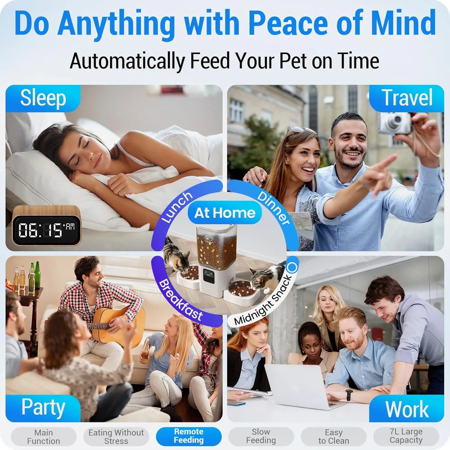 Smart Dual Feeder With WiFi App Control And Slow Feed