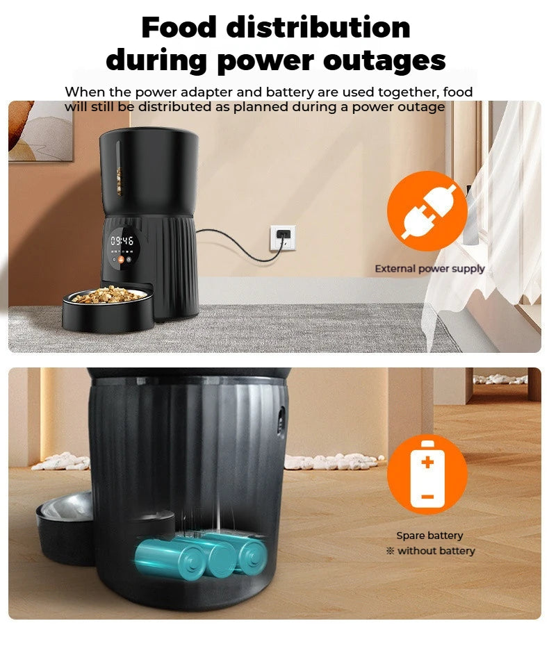 XMSJ Automatic Timed Pet Feeder For Dogs And Cats