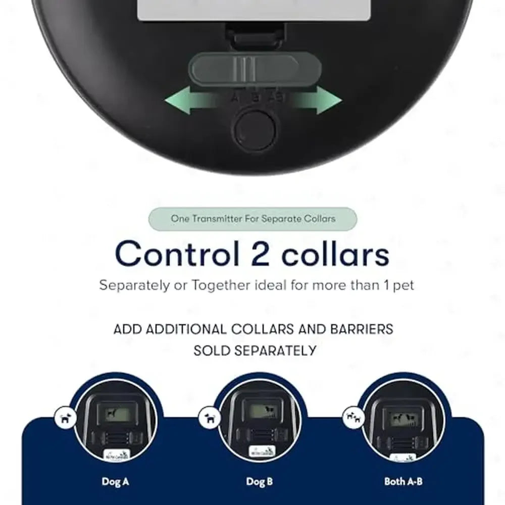 Indoor Dog Containment System with Wireless Collar Adjustable Range Tone Correction Hidden Fence Portable Rechargeable Pet