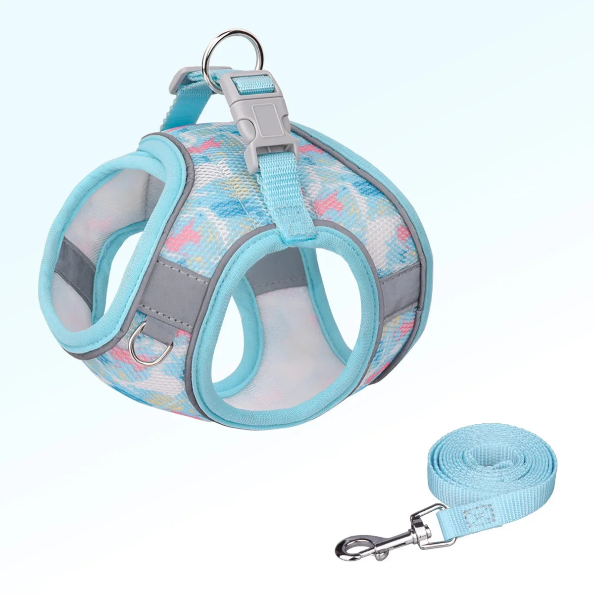 HP214 All-Season Durable Mesh Harness With Leash For Pets