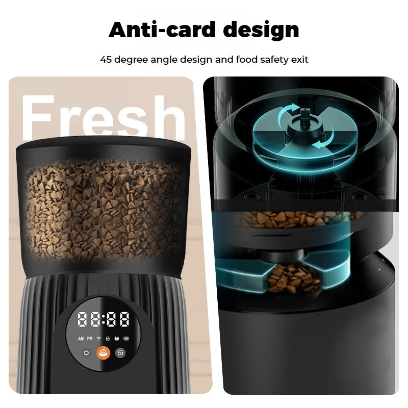 XMSJ Automatic Timed Pet Feeder For Dogs And Cats