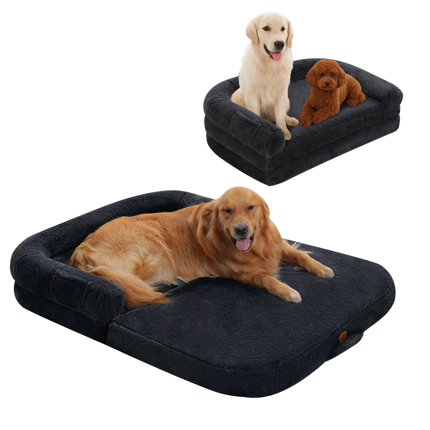 PAWZ Road Foldable Plush Dog Bed Washable Non Slip