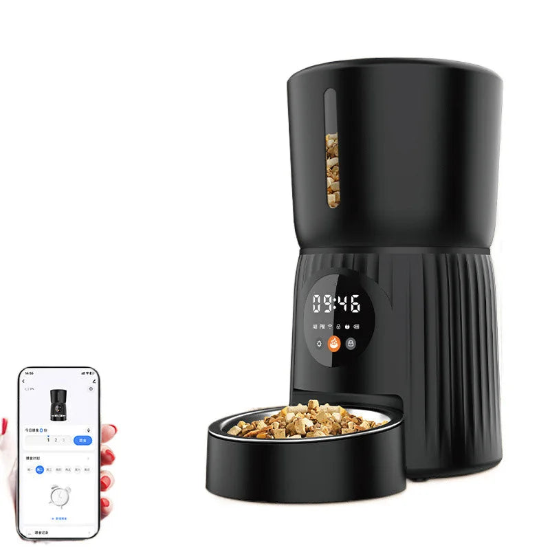 High Quality Automatic Timing Intelligent Pet Feeder Factory Direct Sales Remote Feeding Machine in Bottle Shape for Dogs & Cats