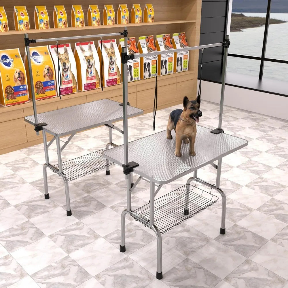 Dog Grooming Table Foldable With Adjustable Arm Noose